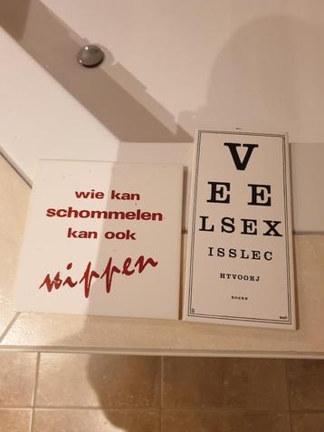 Diverse gloednieuwe spreuktegels, voor maar  €2,50 per stuk. beschikbaar voor biedingen