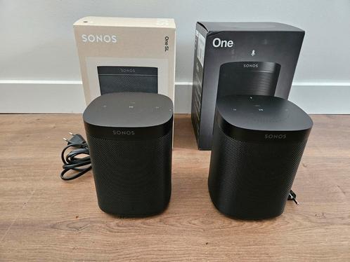 set van Sonos One Gen.2 en One SL, Audio, Tv en Foto, Luidsprekers, Zo goed als nieuw, Front, Rear of Stereo speakers, Sonos, Ophalen of Verzenden