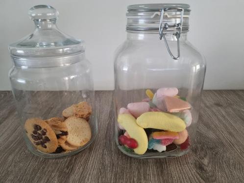 3 snoeppotten en een mandje, Huis en Inrichting, Keuken | Potten en Pannen, Nieuw, Ophalen