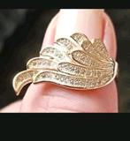 Ringen vleugel maat 17 en 18, Sieraden, Tassen en Uiterlijk, Ringen, Verzenden, Nieuw, Goud