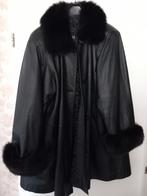 Leren Arma Damesjas met echtbont, Kleding | Dames, Jassen | Winter, Ophalen of Verzenden, Zo goed als nieuw, Maat 38/40 (M), Zwart