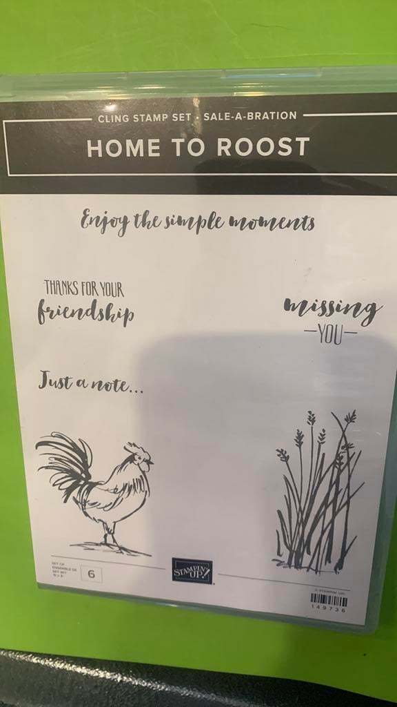 Home to Roost Stempelset Stampin Up, Ophalen of Verzenden, Nieuw, Clearstamp