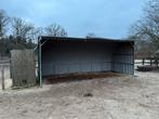 Verplaatsbare metalen schuilstal, Stalling, 2 of 3 paarden of pony's