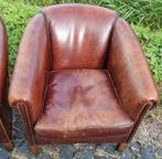 2x schapenleren club fauteuil muylaert + BEZORGING GRATIS, Huis en Inrichting, Fauteuils, Gebruikt, ., Ophalen of Verzenden, .