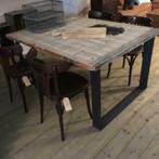 Stalen industriële zware tafelpoten / poten , tafel , metaal, 1 kruk, Ophalen of Verzenden, Nieuw, Metaal