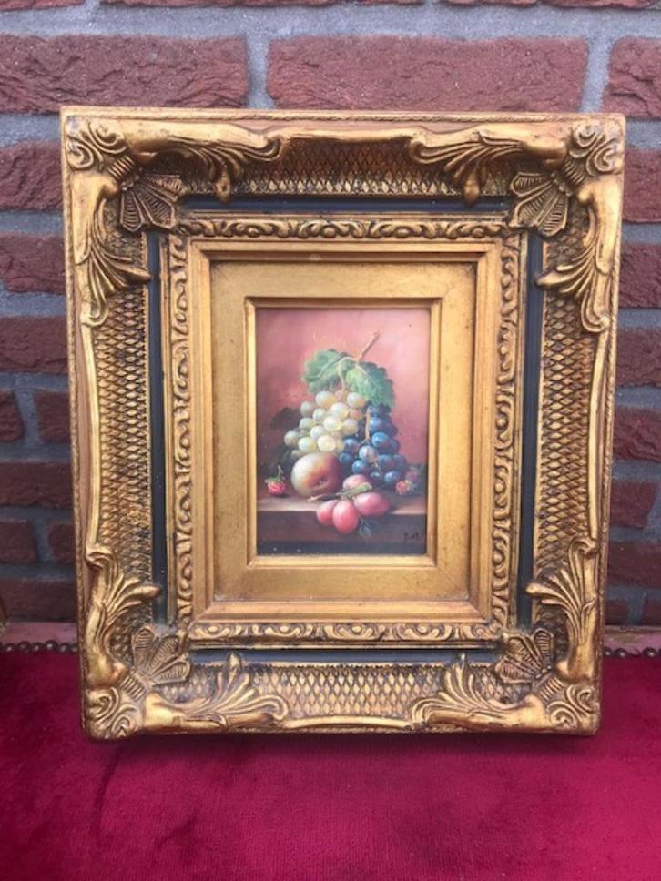 fraai schilderij: stilleven met fruit, Antiek en Kunst, Kunst | Schilderijen | Klassiek, Ophalen of Verzenden
