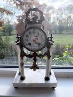 Prachtige Franse antieke pendule – marmer & brons, Antiek en Kunst, Antiek | Klokken, Ophalen