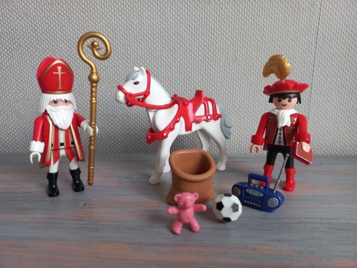 Playmobil - Sinterklaas, Ozosnel, Piet met speelgoed (4893), Kinderen en Baby's, Speelgoed | Playmobil, Zo goed als nieuw, Complete set
