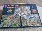 Jan van Haasteren 3x1000, Ophalen of Verzenden, 500 t/m 1500 stukjes, Zo goed als nieuw, Legpuzzel