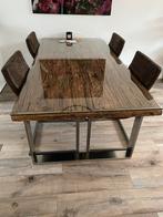 Rofra home eettafel+ stoelen, Huis en Inrichting, Complete eetkamers, 4 tot 6 stoelen, Ophalen of Verzenden, Zo goed als nieuw