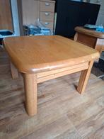 Licht Eiken Houten Salontafel Vierkant, Ophalen, Minder dan 50 cm, Vierkant, Minder dan 50 cm