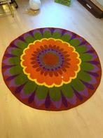 vintage vloerkleed rond, Huis en Inrichting, Stoffering | Tapijten en Kleden, Ophalen, Overige kleuren, Rond, Zo goed als nieuw