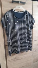 Als Nieuw Donkerblauw Wit Gestreept Damesshirt, Cecil, L., Blauw, Maat 42/44 (L), Ophalen of Verzenden, Zo goed als nieuw