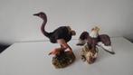 2 beeldjes van een Adelaar en een Struisvogel., Verzamelen, Ophalen of Verzenden, Zo goed als nieuw, Dier