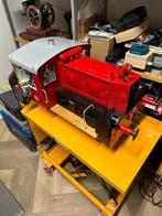 Köf Locomotief schaal 1:8  elektrisch + 2 Wagons + 6m spoor, Zo goed als nieuw, Ophalen, Overige merken, Gelijkstroom