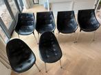 6x Cassina Passion stoelen van Philippe Starck, Huis en Inrichting, Ophalen, Gebruikt, Zwart, Metaal