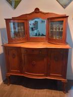 Antiek dressoir met spiegel en vitrinekasten, Antiek en Kunst, Ophalen