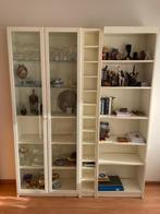 Boekenkast met vitrinekast IKea Billy, Huis en Inrichting, Ophalen, 50 tot 100 cm, Zo goed als nieuw, 150 tot 200 cm