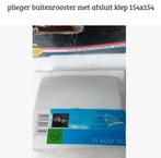 Plieger buitenrooster met afsluit klep 154x154, Doe-het-zelf en Verbouw, Ventilatie en Afzuiging, Nieuw, Ophalen of Verzenden