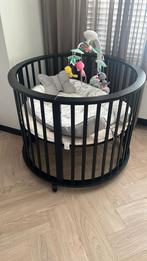 Zwarte box (rond), Kinderen en Baby's, Boxen, Ophalen, Zo goed als nieuw, Rond, Boxkleed