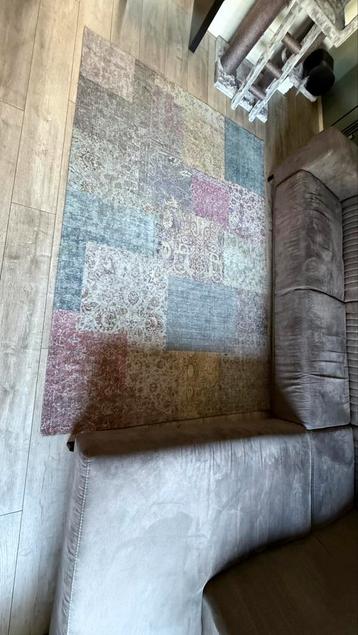 Flint 99 - Kleurrijk vloerkleed met patchwork (160x230cm) beschikbaar voor biedingen