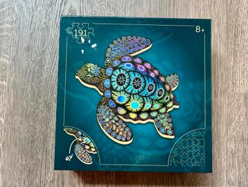 Houten schilpadpuzzel 191 stukjes beschikbaar voor biedingen