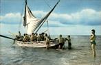 Zeilboot Jongens aan zee st  Groet (NH) 1956