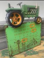 kalender maandkalender wanddecoratie tractor groen metaal, Clayre&Eer, Ophalen of Verzenden, De Giesel, Nieuw