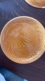8 gien france vintage vis diner borden mosterdgeel, Antiek en Kunst, Antiek | Keramiek en Aardewerk, Ophalen of Verzenden