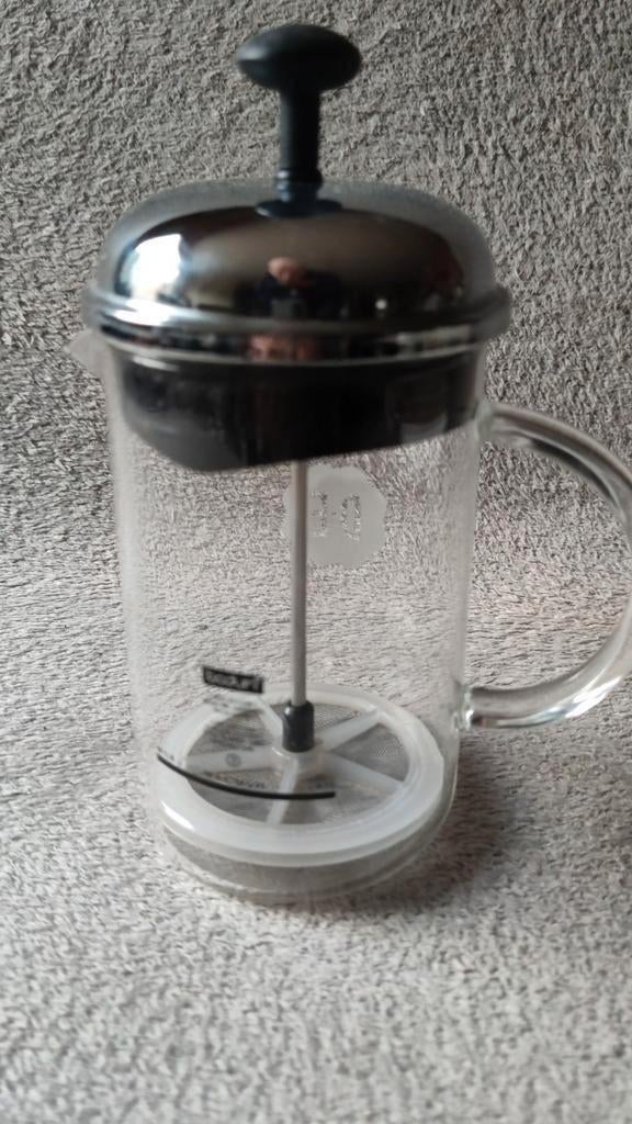 TOPSTAAT Bodum melkopschuimer - glas -  H 15cm /  9cm, Ophalen of Verzenden, Zo goed als nieuw