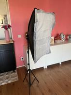 2x Softbox met Statief - Fotostudio Belichting, Ophalen, Nieuw, Lamp of Flitsset
