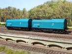 H0 Marklin set schuifwandwagens Shimmms NS turquoase, Gelijkstroom of Wisselstroom, Ophalen of Verzenden, NS, Märklin