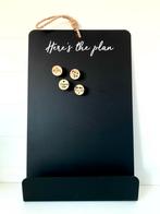 Riviera Maison Organizer Planbord Zwart Metaal, Overige materialen, Zwart, Ophalen of Verzenden, Hangers