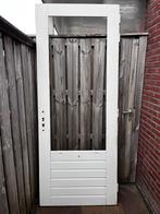 Hardhouten deur, Doe-het-zelf en Verbouw, Deuren en Horren, Ophalen, Gebruikt, 80 tot 100 cm, Buitendeur