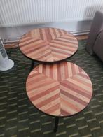 Bijzettafels (set), Minder dan 55 cm, Rond, Hout, Ophalen
