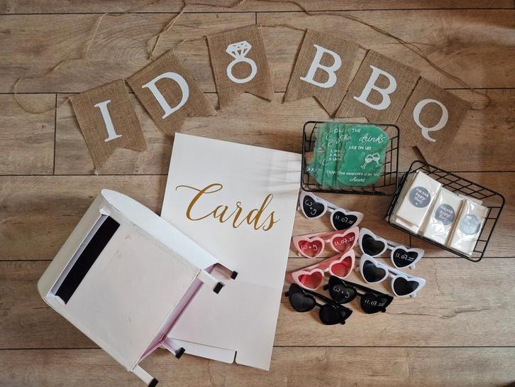 Bruiloft decoratie, Hobby en Vrije tijd, Feestartikelen, Zo goed als nieuw, Versiering, Geboorte of Huwelijk, Ophalen of Verzenden