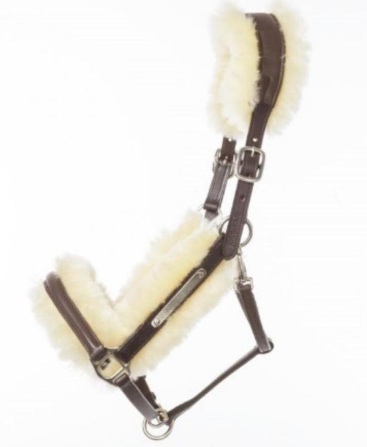 Kavalkade halster leer bont Pony, Dieren en Toebehoren, Paarden en Pony's | Hoofdstellen en Tuigage, Nieuw, Overige soorten, Ophalen of Verzenden