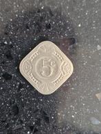 5 cent Nederlands-Indië 1914 – Prachtige vierkante munt!, Ophalen of Verzenden, Koningin Wilhelmina