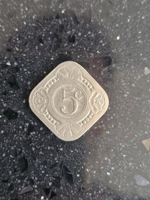 5 cent Nederlands-Indië 1914 – Prachtige vierkante munt!, Postzegels en Munten, Munten | Nederland, Koningin Wilhelmina, Ophalen of Verzenden