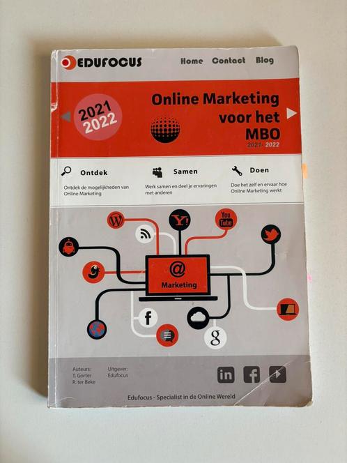 Online Marketing voor het MBO - 2021/2022, Boeken, Economie, Management en Marketing, Zo goed als nieuw, Ophalen of Verzenden