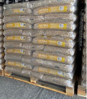 Pelletkachel korrels Verba 66stuks á15kg ENplusA1 beschikbaar voor biedingen