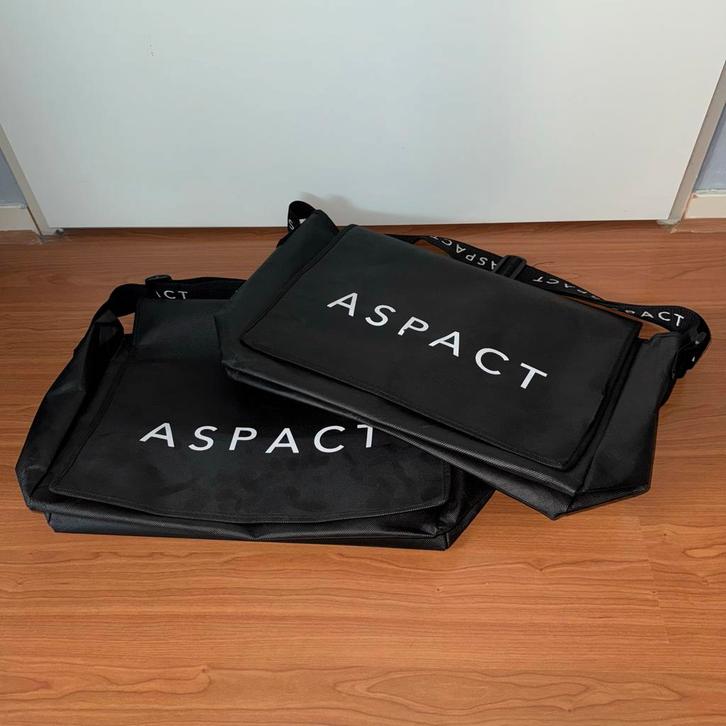 Zwarte ASPACT Schoudertassen, Sieraden, Tassen en Uiterlijk, Tassen | Schoudertassen, Nieuw, Zwart, Ophalen of Verzenden