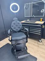 Complete barber set – barberstoel, kaptafel én LED-spiegel, Ophalen, Nieuw