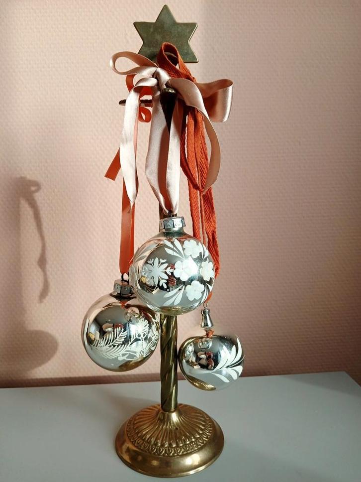 Messing kerstkransenhouder ster, Antiek en Kunst, Antiek | Koper en Brons, Ophalen of Verzenden