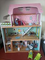 Leuk poppenhuis met accessoires, Kinderen en Baby's, Speelgoed | Poppenhuizen, Ophalen, Gebruikt, Poppenhuis