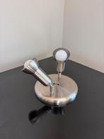 Duo RVS spot, Ophalen of Verzenden, Gebruikt, Metaal of Aluminium, Plafondspot of Wandspot