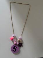 Bymelo verjaardagsketting, Ophalen of Verzenden, Zo goed als nieuw, Paars, Ketting