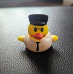 Gele badeend piloot - rubber duck - 6cm, Verzamelen, Verzenden, Nieuw