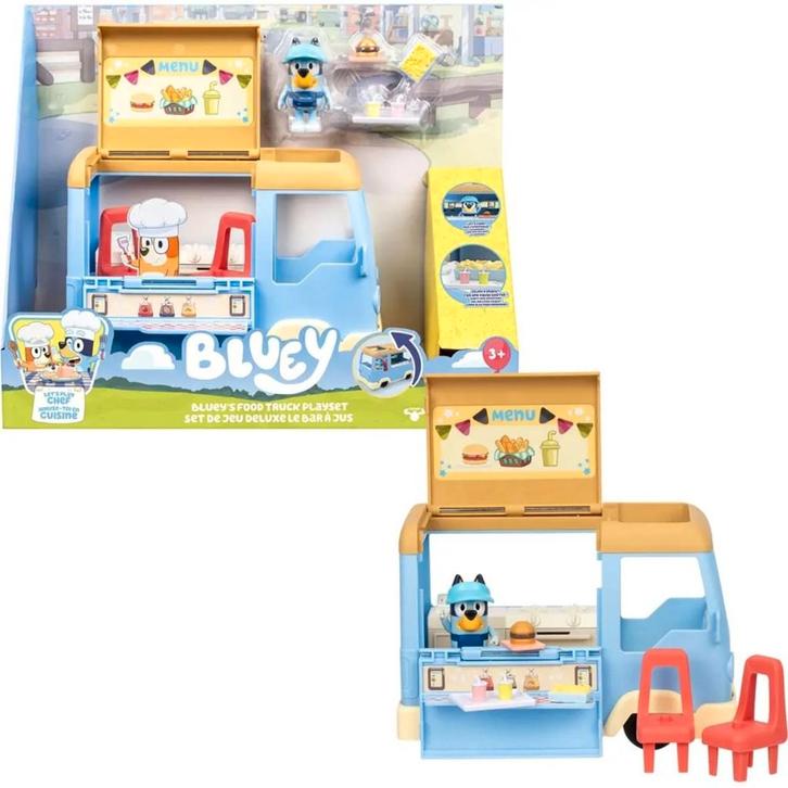 BLUEY - Bluey's Foodtruck Chef Bluey, Kinderen en Baby's, Speelgoed | Overig, Nieuw, Jongen of Meisje, Verzenden