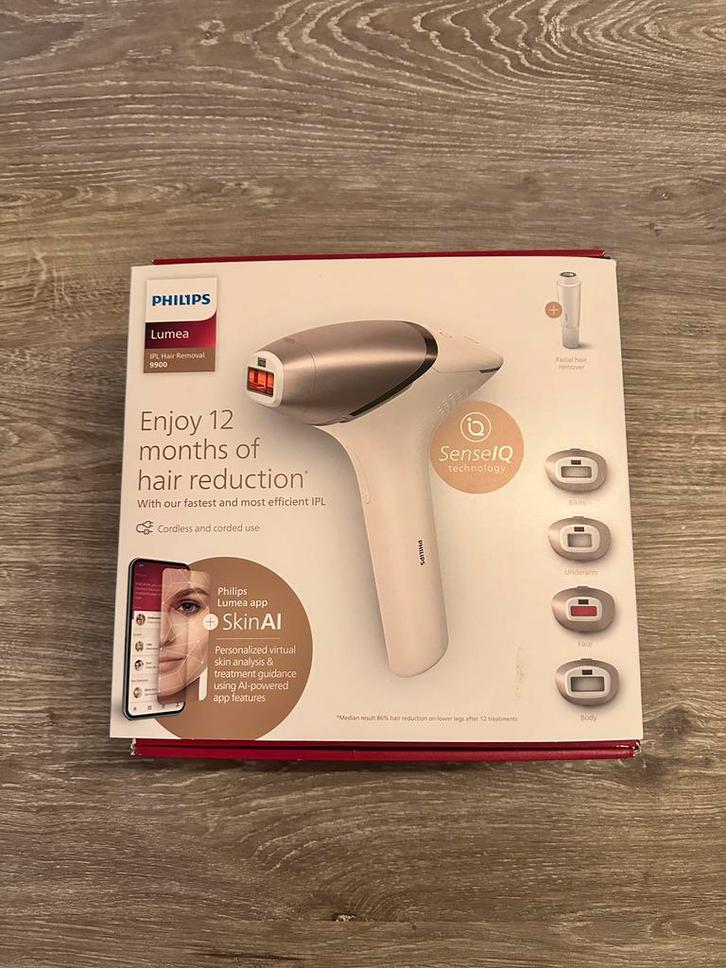 NIEUW Philips Lumea 9900 IPL (1 keer gebruikt), Witgoed en Apparatuur, Persoonlijke-verzorgingsapparatuur, Nieuw, Scheren en Epileren